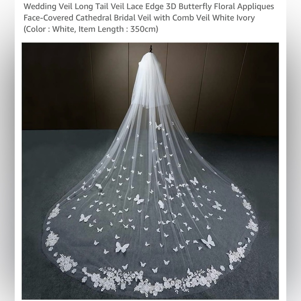 Beautiful Butterfly Veil
